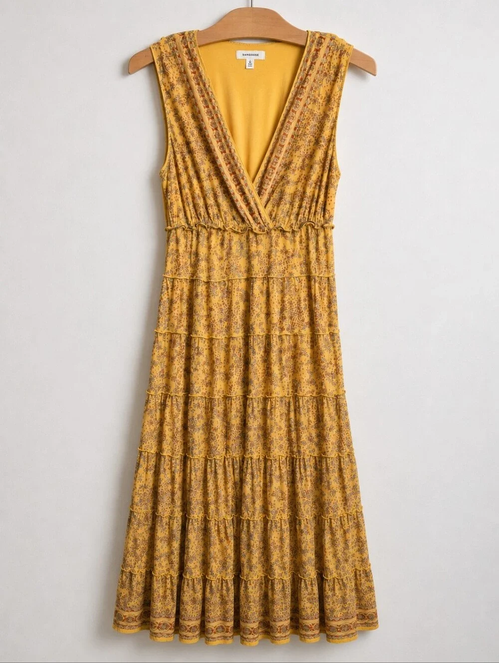 boho yellow maxi dress Tall Boho Floral Print Maxi Dress